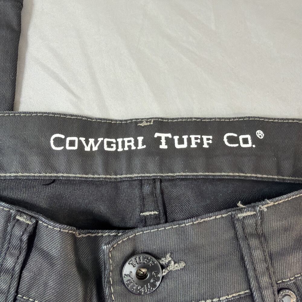 Cowgirl Tuff Jeans Blackout Black Women's size 30/35 - Picture 4 of 8